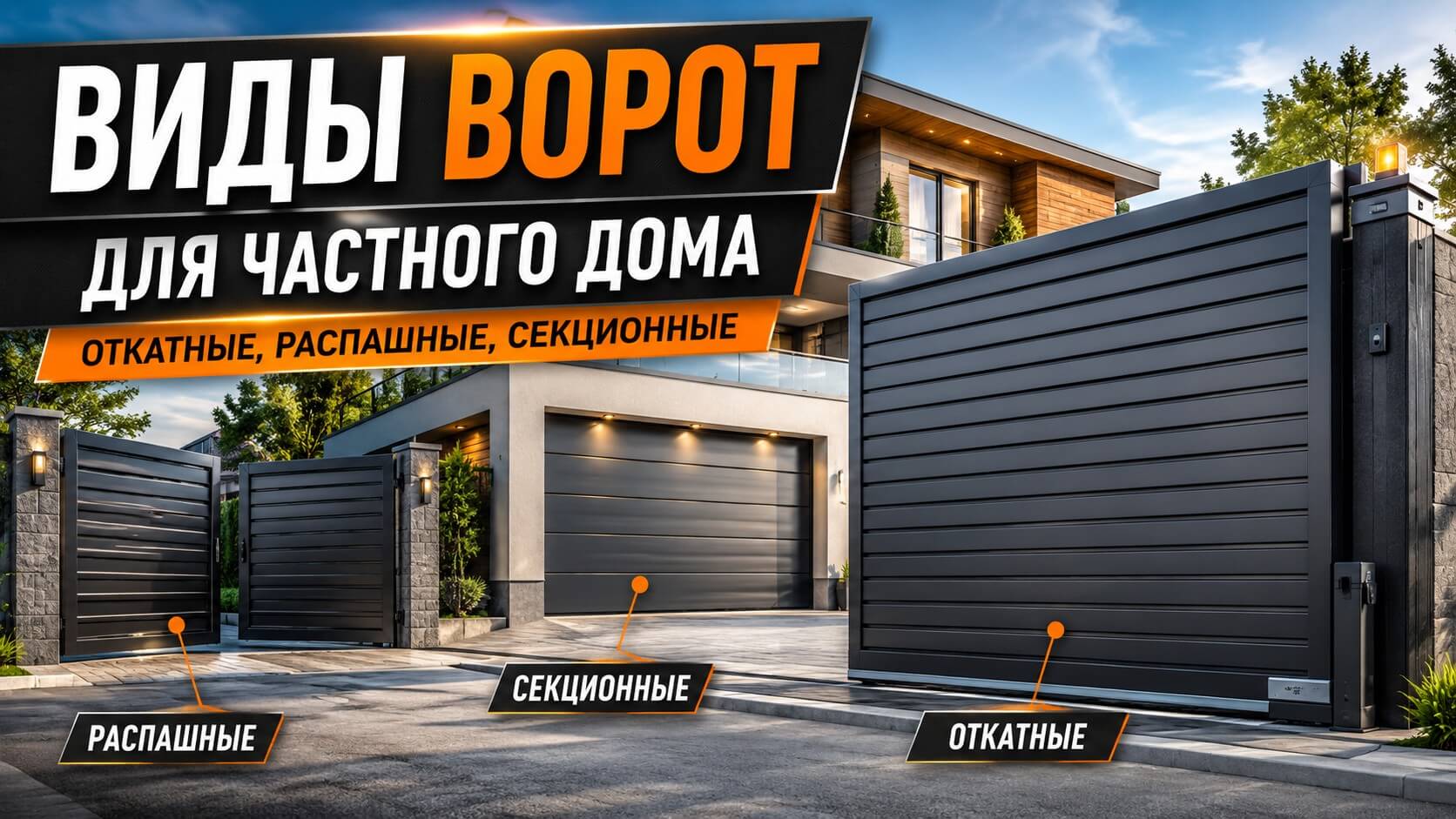 Виды ворот для частного дома
