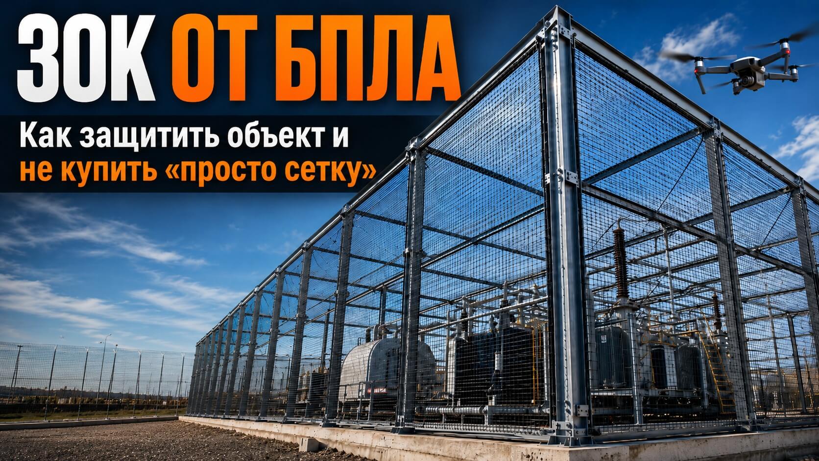 ЗОК от БПЛА: как спроектировать защиту объекта, получить обоснованную смету и не купить «просто сетку»